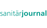 Sanitär Journal Bosch Professional Logo in Türkis auf weißem Hintergrund.