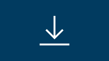 Logo von Bosch Professional mit einem weißen Pfeil nach unten.