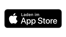 Schwarzer Button mit weißem Text: 'Laden im App Store'.